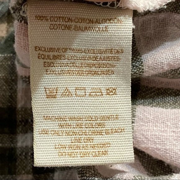 Free People Catch Up with Me Plaid Lightweight Flannel Button Down Shirt Size S - Picture 7 of 15